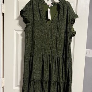 Sundry Olive Green Dress